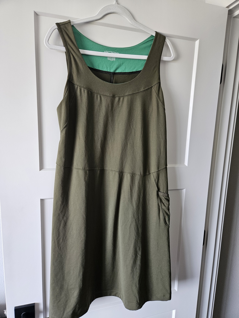 ARC'TERYX Sleeveless Olive Green Women's Dress Large EUC